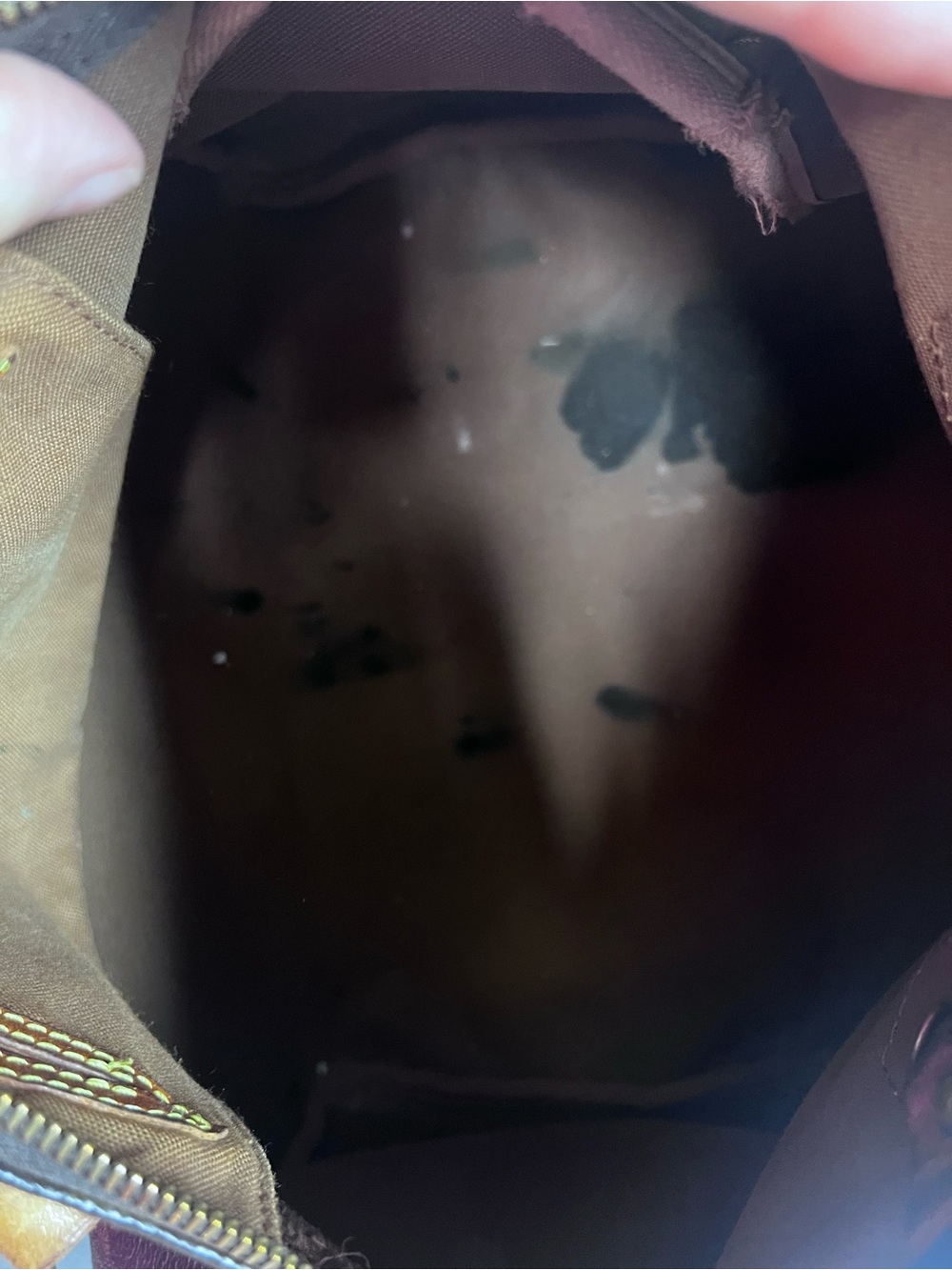 Louis Vuitton Brown Monogram Satchel with Tan Handles - Picture 10 of 16